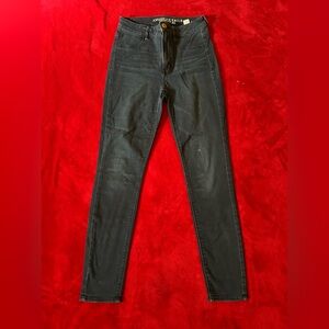 American Eagle Outfitters Dark Blue Sky-Hi Jegging Skinny Jeans size 6
